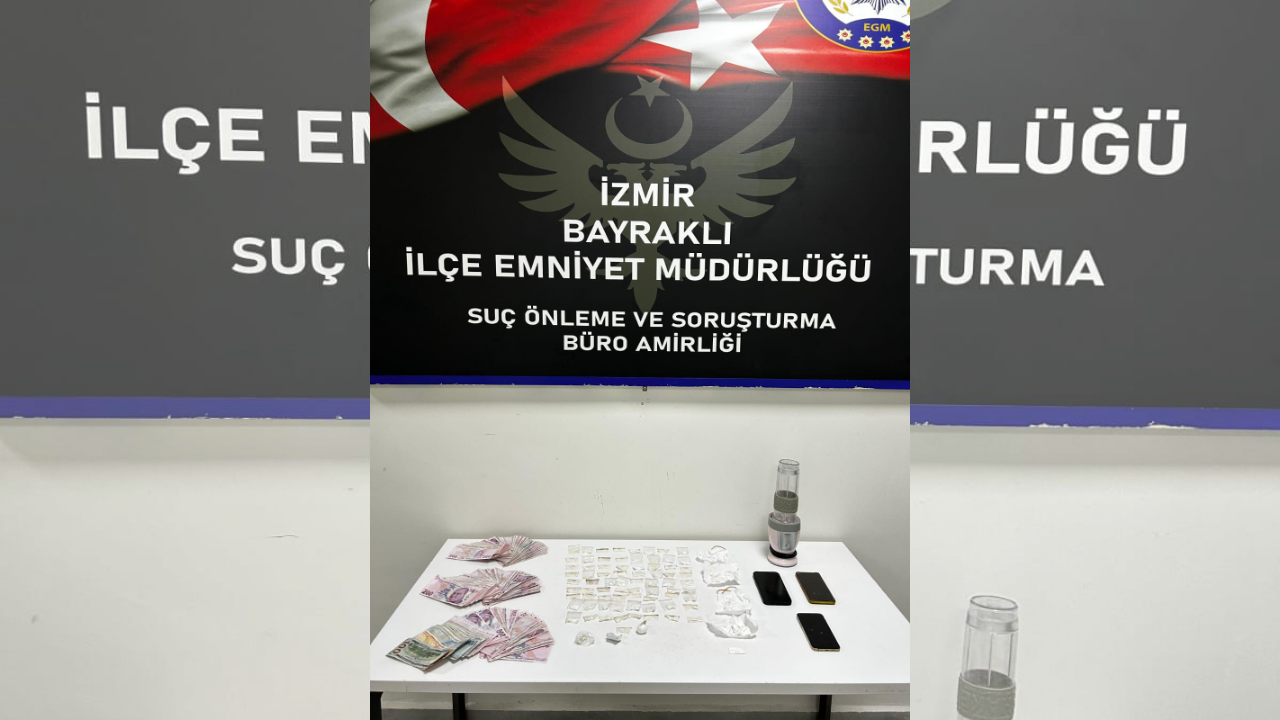İzmir Bayraklı’da yasaklı madde operasyonu: İki şüpheli tutuklandı